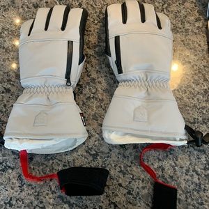 Hestra Women’s CZone Ski Gloves - Grey and Black Size 8